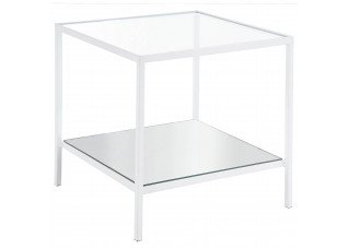 Mesa de Ferro Lateral com Espelho Inferior